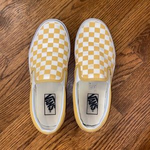 Yellow Checkered Vans